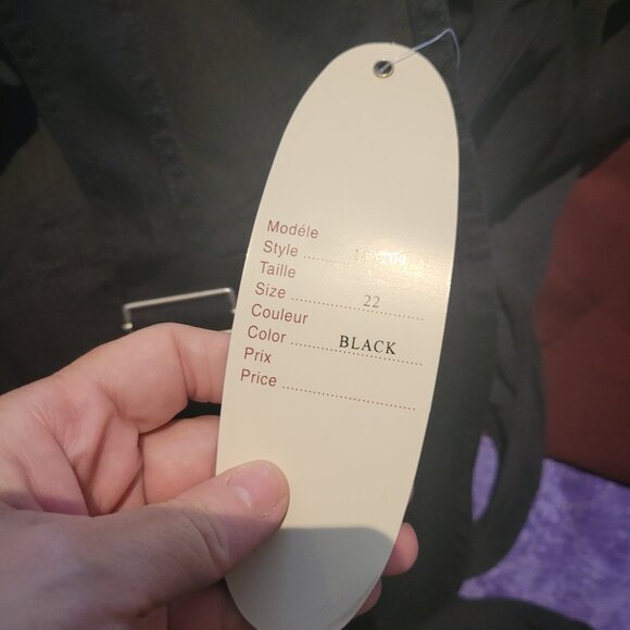 NWT Revolt Overalls, Black Cotton, Size 20 - Picture 6 of 7